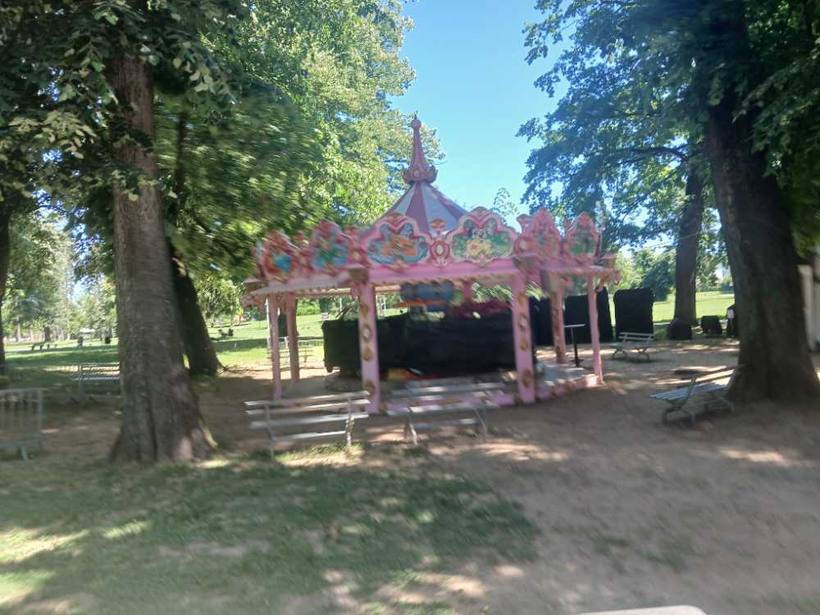 The pink pavilion — A park landmark, Banja Luka