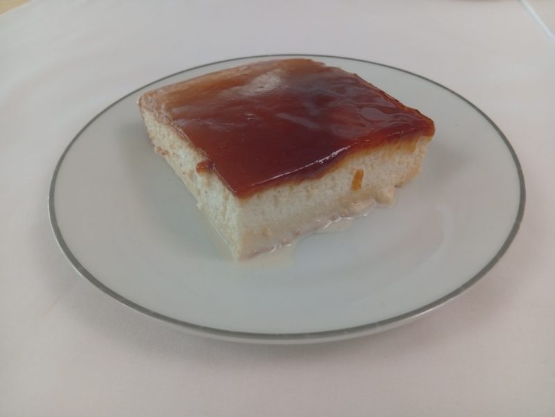Bosnian dessert — soft sponge cake with caramel fruit glaze, traditional sweet from the region, Banja Luka