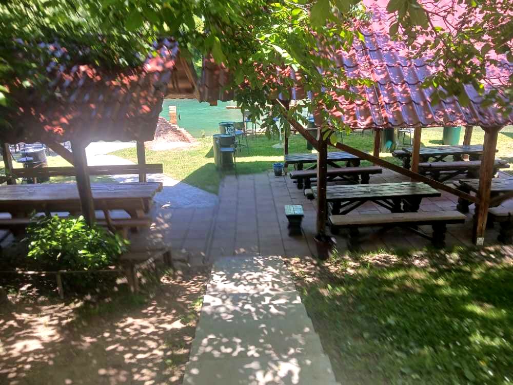 Riverside picnic area